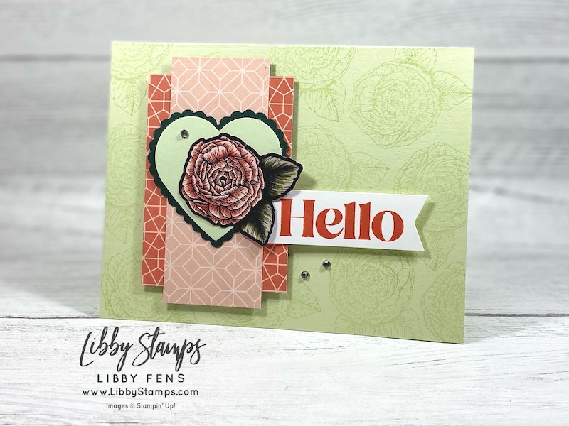 libbystamps, Stampin' Up, Fragrant Flowers Bundle, Fragrant Flowers, Fragrant Flowers Dies, Favored Flowers DSP, Sale-a-bration, TSOT, Try Stampin' on Tuesday