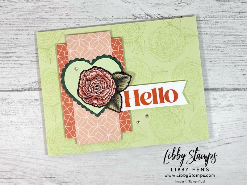 libbystamps, Stampin' Up, Fragrant Flowers Bundle, Fragrant Flowers, Fragrant Flowers Dies, Favored Flowers DSP, Sale-a-bration, TSOT, Try Stampin' on Tuesday