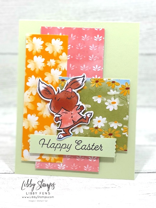 libbystamps, Easter Bunny, Playing In The Rain Dies, Happy Labels Pick A Punch, Rain or Shine DSP, Easter, CCM, Create with Connie and Mary Saturday Blog Hop