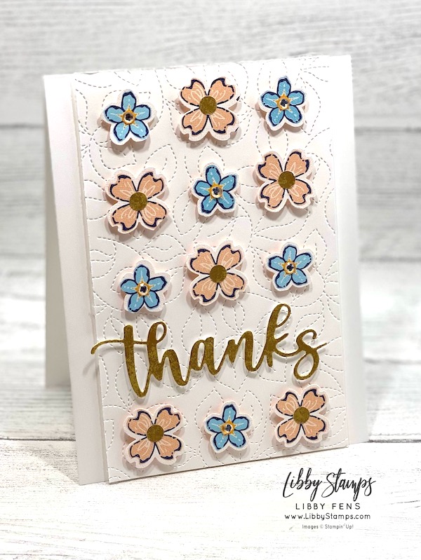 libbystamps, Stampin' Up, Amazing Thanks Dies, Stitched Greenery Die, Regency Park DSP, Thanks, CCMC, Create with Connie and Mary Challenges
