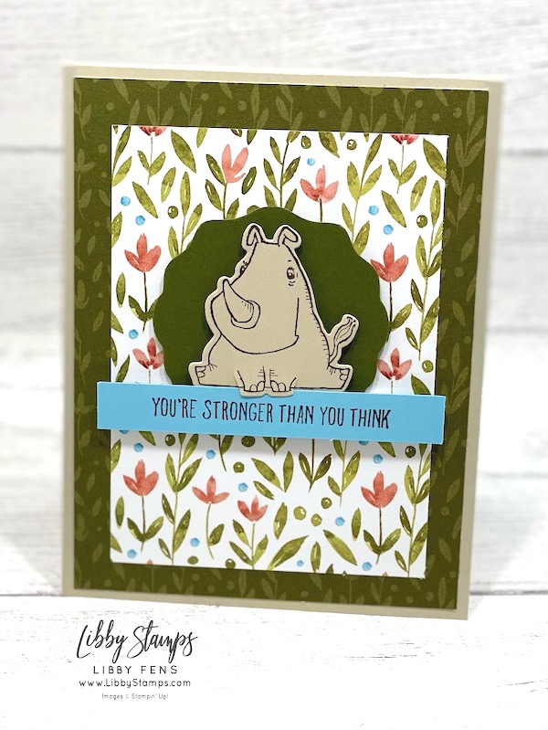 libbystamps, Stampin Up, Rhino Ready Bundle, Rhino Ready, Rhino Ready Dies, Decorative Circle Punch, Awash in Beauty DSP, Online Exclusives, CCM, Create with Connie and Mary Saturday Blog Hop