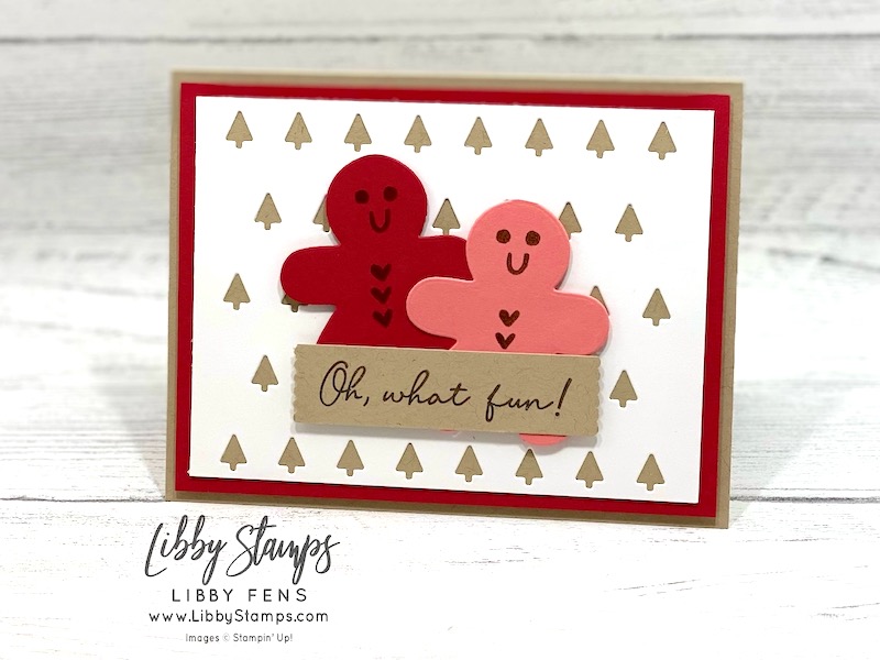 libbystamps, Sending Cheer Bundle, Sending Cheer, Sending Cheer Dies, Tiny Christmas Trees Die, Happy Labels Pick A Punch, Christmas, Gingerbread, Create with Connie and Mary Saturday Blog Hop