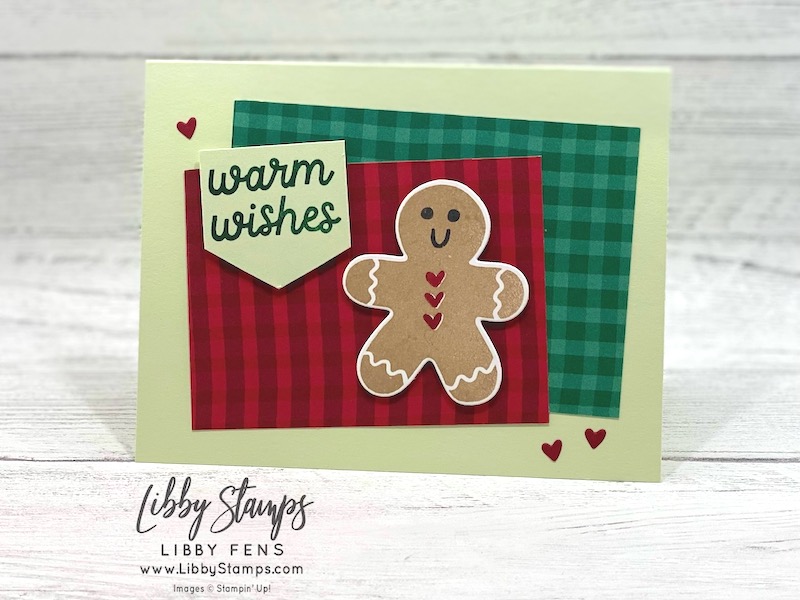libbystamps, Stampin' Up, Sending Cheer Bundle, Sending Cheer, Sending Cheer Dies, Beary Cute, Joy of Christmas DSP, Gingerbread, Christmas, CCMC, Create with Connie and Mary Challenges