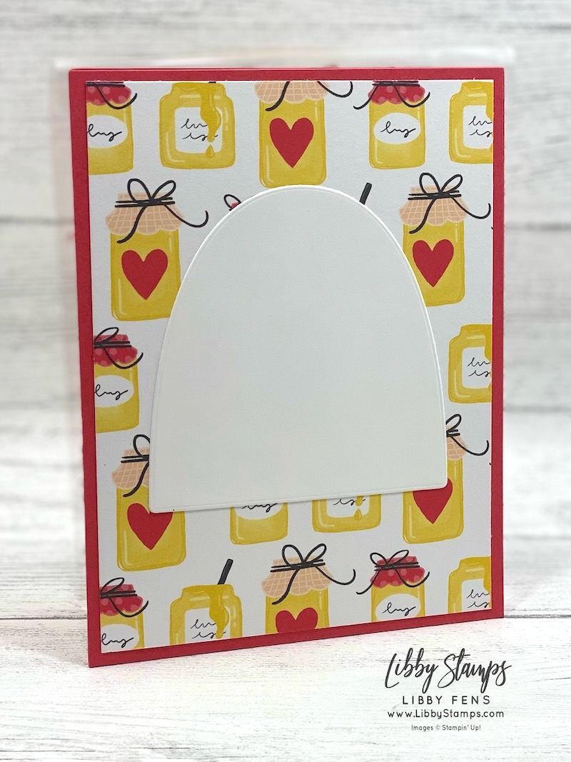 libbystamps, Stampin' Up, Fluffiest Friends Bundle, Fluffiest Friends, Fluffiest Friends Dies, Bee My Valentine, Bee Mine DSP, Frameless Shaker Card, shaker card, Create with Connie and Mary Saturday Blog Hop