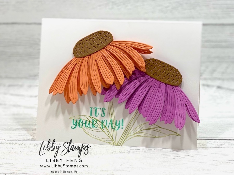 libbystamps, Stampin' Up, Coneflower Celebrations, Coneflower Celebrations Bundle, Coneflower Celebrations Dies, birthday, Create with Stamping Friends