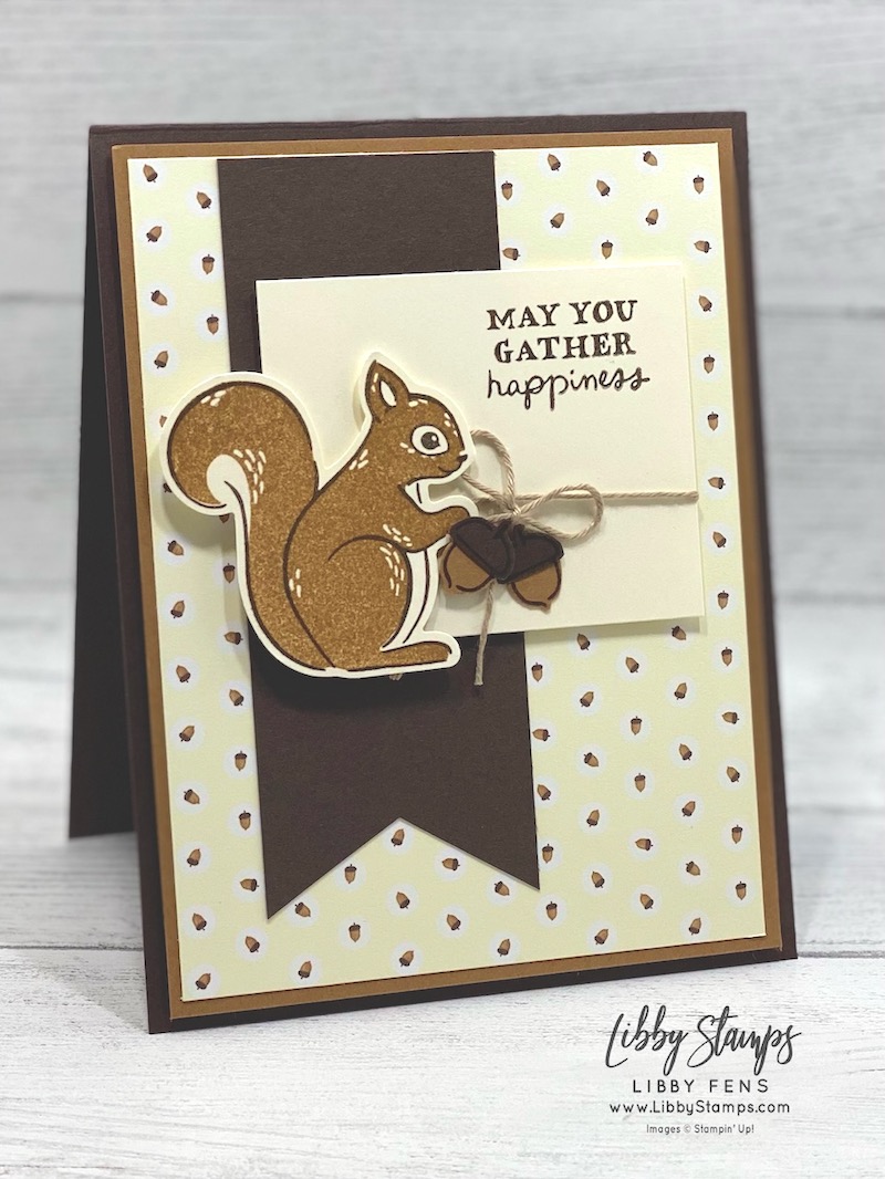 libbystamps, Stampin Up, Fluffy Squirrel Bundle, Fluffy Squirrel, Fluffy Squirrel Builder Punch, fall, Weekend Adventures DSP, Create with Stamping Friends