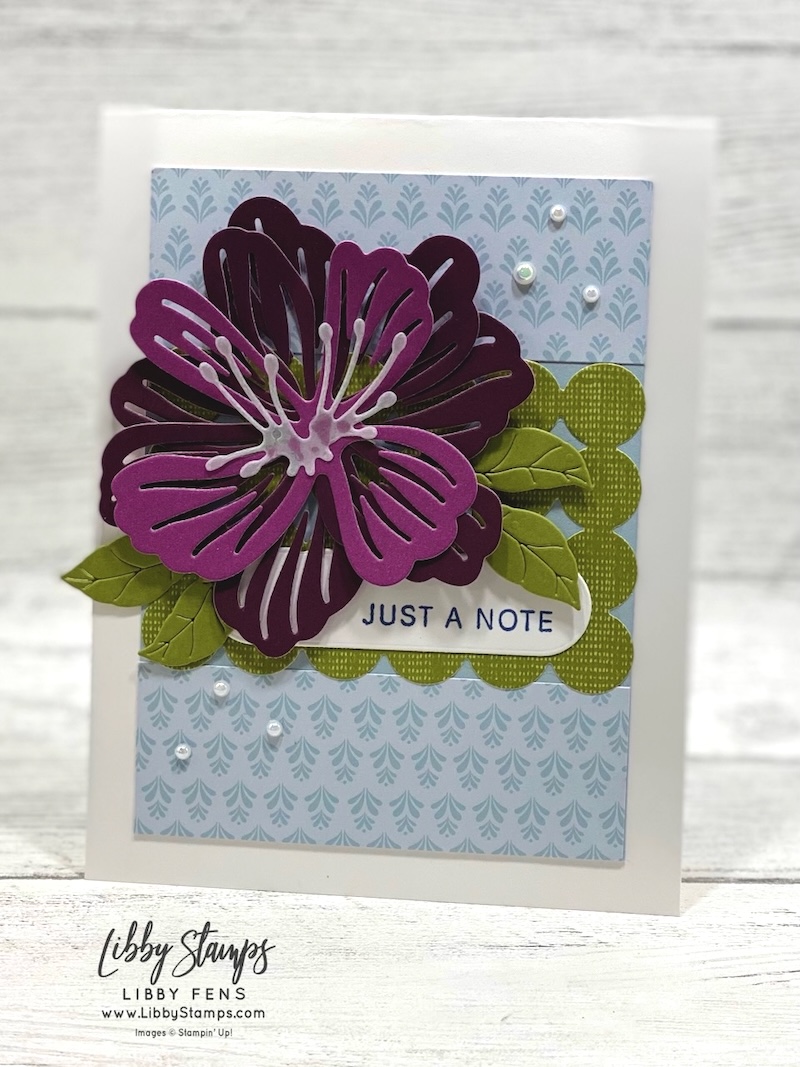 libbystamps, Stampin' Up, Lovely Arrangements, Lovely Arrangements Bundle, Lovely Arrangements Dies, Simply Beautiful Dies, Lovely Blossoms DSP, Kintsugi Inspirations DSP, Vellum, Create with Stamping Friends