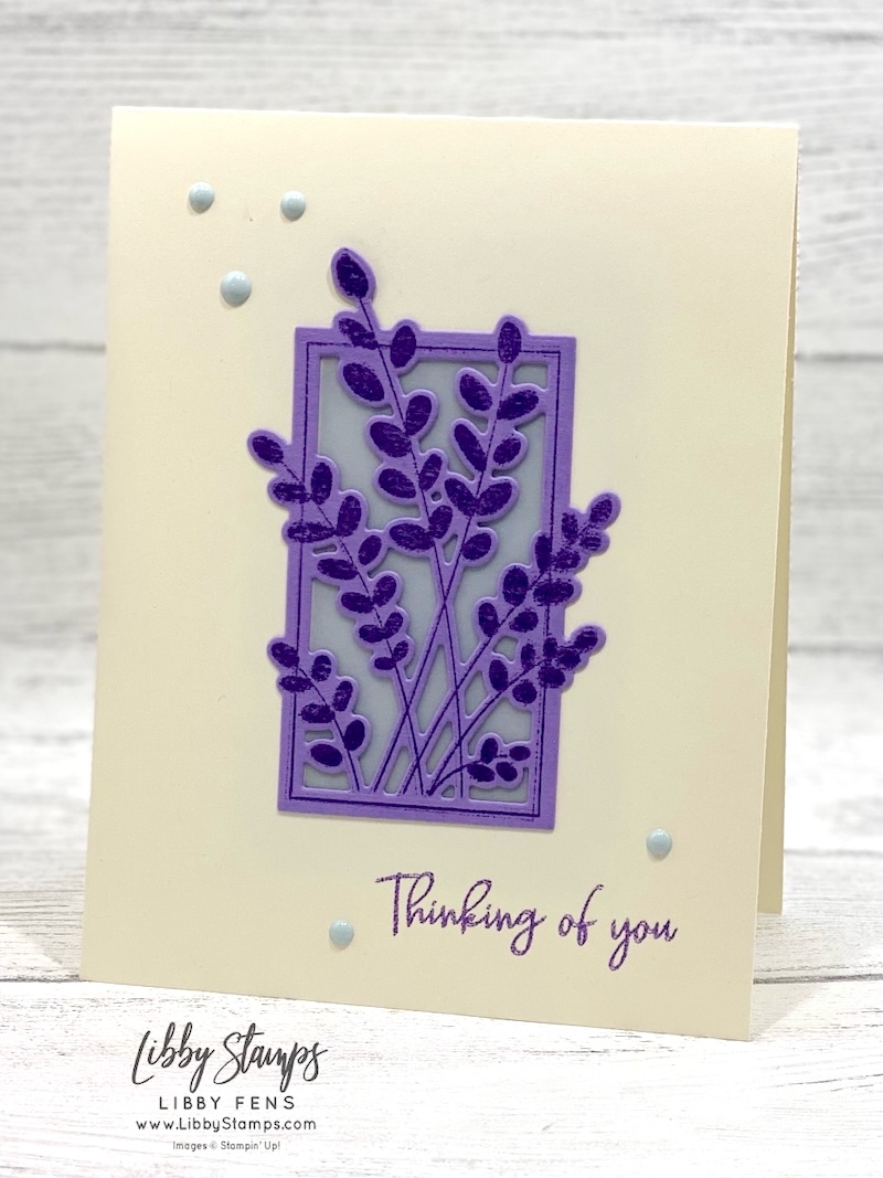 libbystamps, Stampin' Up, Friendly Foliage, Friendly Foliage Bundle, Friendly Foliage Dies, Vellum, Moody Palette Dots, Thinking of You, Create with Stamping Friends