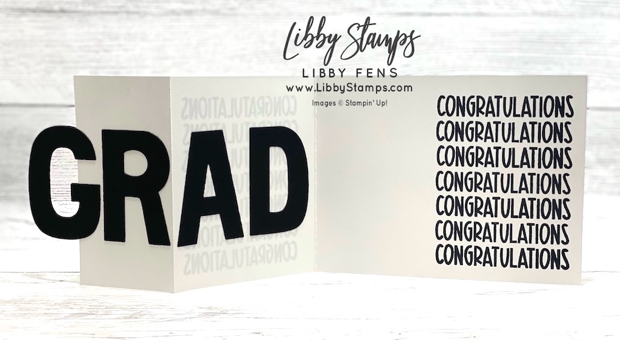 libbystamps, Stampin' Up, Reason To Celebrate, Party Alphabest Dies, Graduation Card, Create with Stamping Friends,