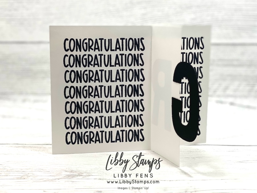 libbystamps, Stampin' Up, Reason To Celebrate, Party Alphabest Dies, Graduation Card, Create with Stamping Friends,