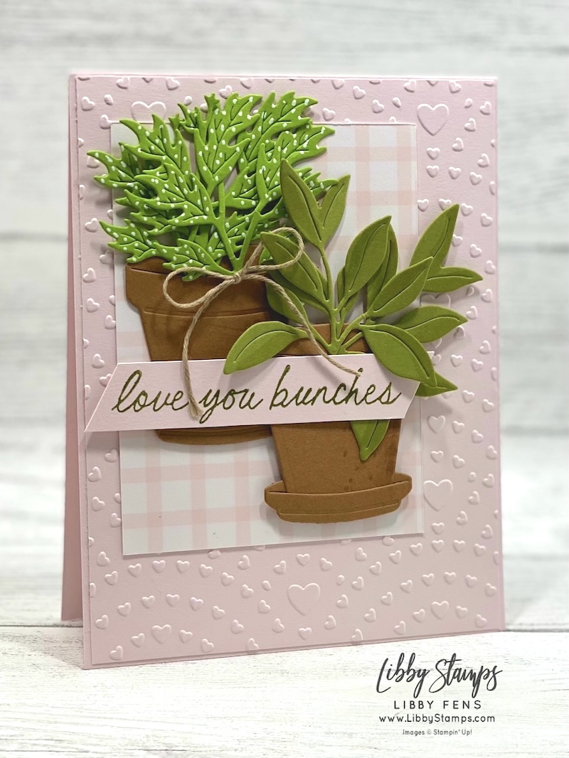 libbystamps, Stampin' Up, Help Me Grow, Help Me Grow Bundle, Help Me Grow Die, Hearts of Love 3D EF, Specialty Plate, White Gel Pens, 2026-2028 In Color Gingham Gallery DSP, Create with Stamping Friends