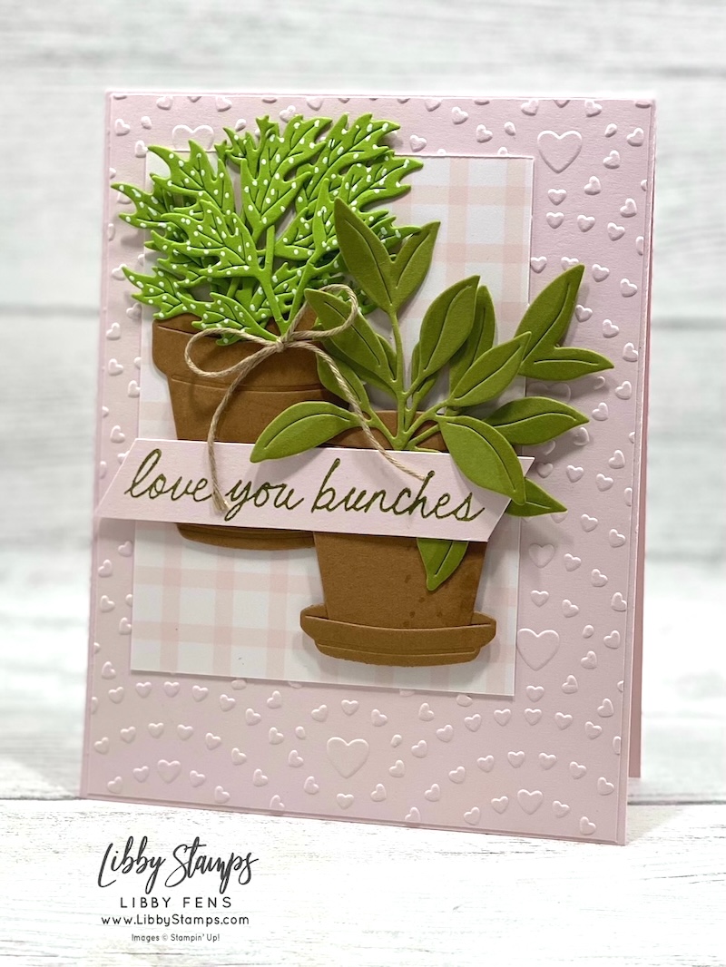 libbystamps, Stampin' Up, Help Me Grow, Help Me Grow Bundle, Help Me Grow Die, Hearts of Love 3D EF, Specialty Plate, White Gel Pens, 2026-2028 In Color Gingham Gallery DSP, Create with Stamping Friends