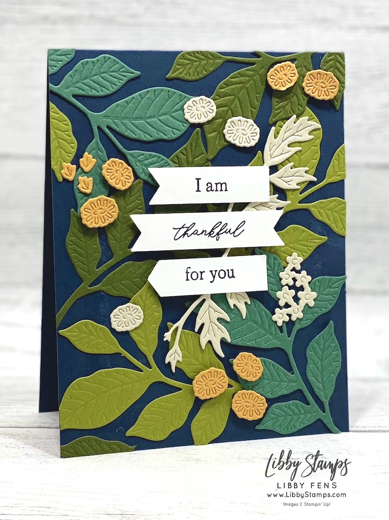 libbystamps, Stampin' Up!, Botanical Expressions, Pretty Poinsettia Dies, Help Me Grow Dies, Three Banner Punch, Create with Stamping Friends