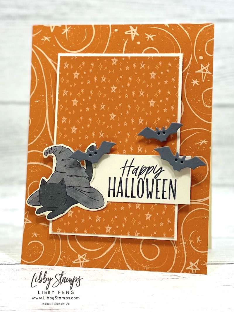 libbystamps, Stampin' Up!, Oh My Fright, Oh My Fright Bundle, Oh My Fright Dies, Frightfully Fun DSP, Halloween, Create with Stamping Friends