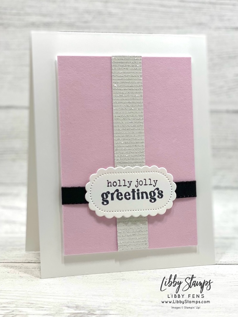 libbystamps, Stampin' Up!, Festive Cheer, Filled With Sweetness Dies, Velveteen Specialty Paper, Shimmering Stripes Specialty DSP, Santa Suit, Santa Card, Create with Stamping Friends