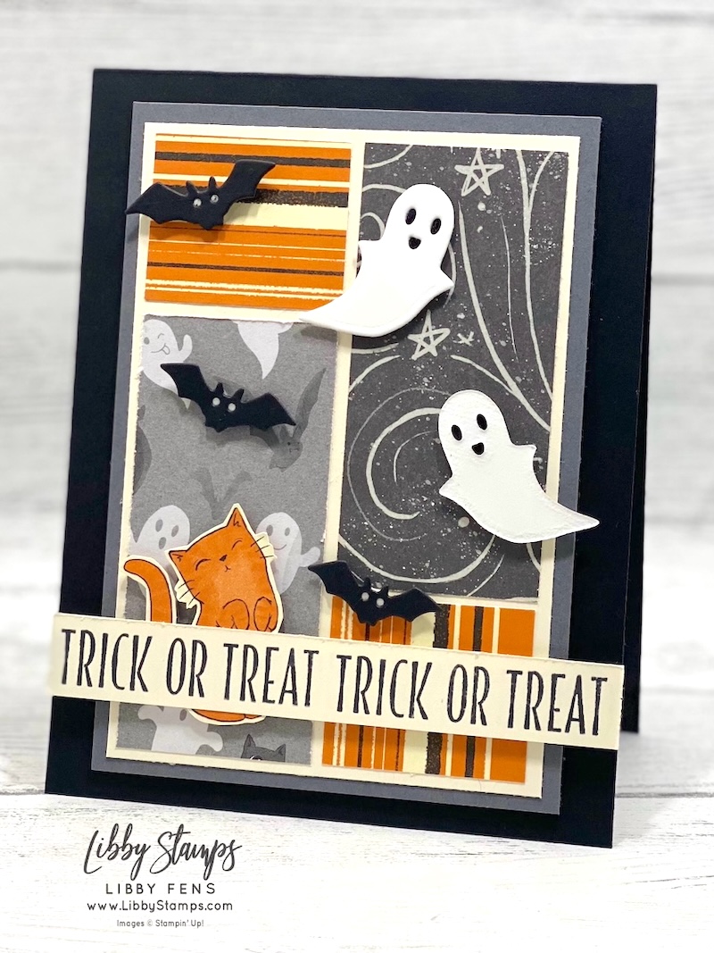 libbystamps, Stampin' Up!, Oh My Fright, Oh My Fright Bundle, Oh My Fright Dies, Halloween, Frightfully Fun DSP, Create with Stamping Friends