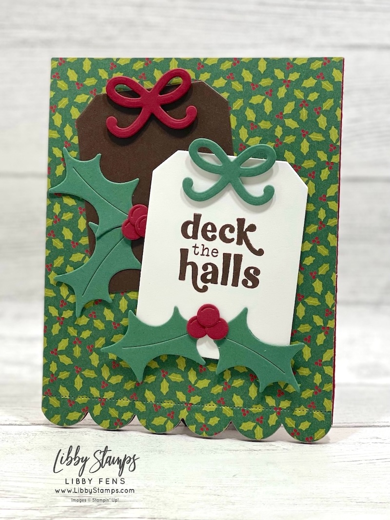 libbystamps, Stampin' Up!, Festive Cheer, Home For Christmas Dies, A Stitched Season DSP, Christmas, Create with Stamping Friends