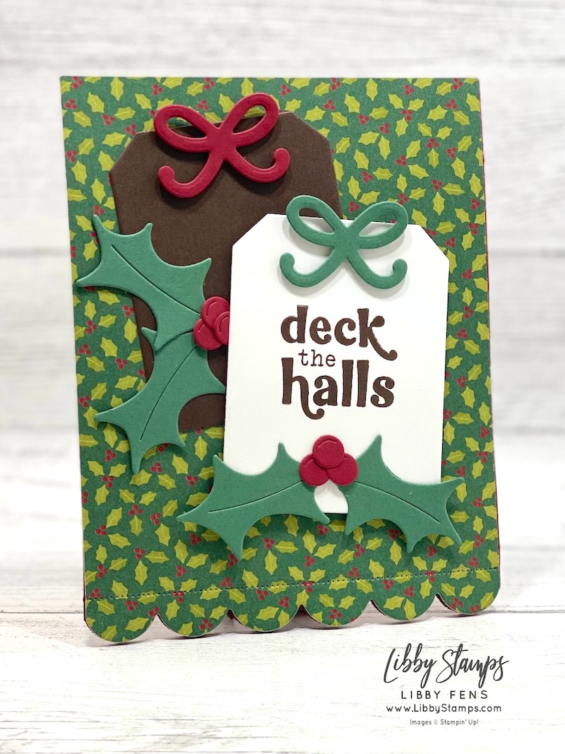 libbystamps, Stampin' Up!, Festive Cheer, Home For Christmas Dies, A Stitched Season DSP, Christmas, Create with Stamping Friends