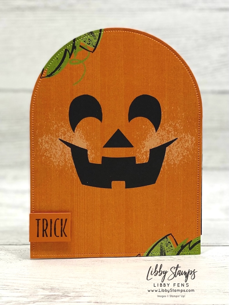 libbystamps, Stampin' Up!, Oh My Fright, Everyday Arches Dies, Spooktacular DSP, Create with Stamping Friends