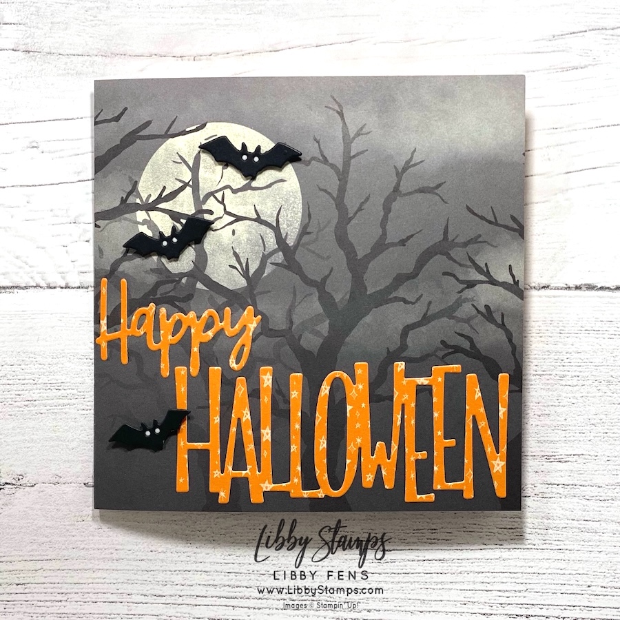 libbystamps, Stampin' Up, Oh My Fright, Oh My Fright Bundle, Oh My Fright Dies, Web of Fun Dies, Frightfully Fun DSP, Halloween card, Russian Doll Card, Square Nested Spiral Card, Create with Stamping Friends, #russiandollcard #sqaurenestedspiralcard #frightfullyfundsp
